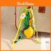 Pu Leather Lemon Fruit Keychain Bag Charm With Beaded Weaving For Personal Style