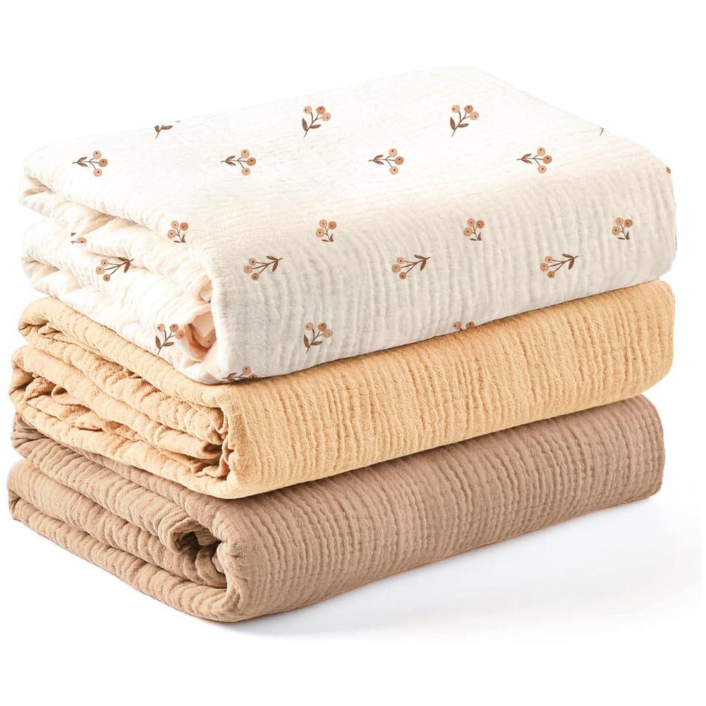 Newborn Muslin Swaddle: Soft, Breathable Blanket for Wrapping, Burping & Bathing - Perfect Baby Gift