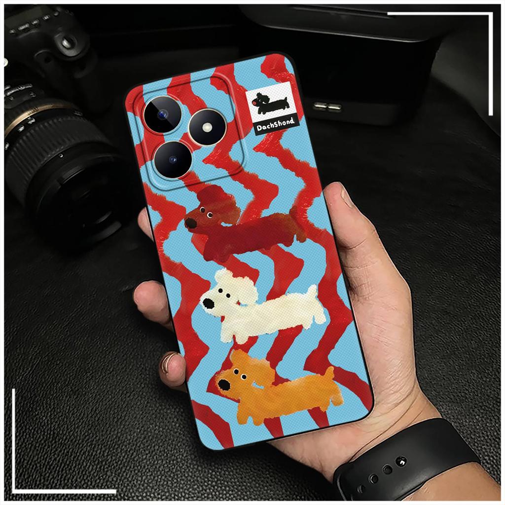 Anti-knock Silicone Phone Case For Realme C53/Narzo N53/Note50/C51/C51S Cartoon Full Wrap Dirt-resistant Animals Durable