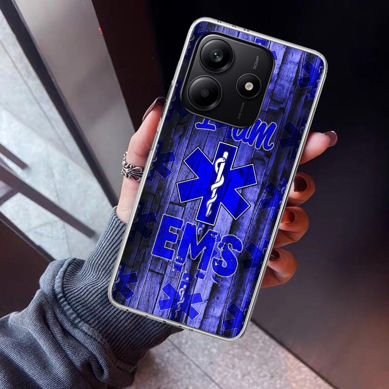 EMT EMS Medical Rescue Phone Case For Xiaomi Redmi Note 15 14 14S 13 12S 12 Pro Plus 11S 11 10S 10 4G Cover 11E 11T 5G Print Fun