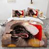 Full Size Bed Cover Set Cute Cartoon Dog Duvetcover 2pcs Pillowcase 3d Comforter Bedding Sets Twin Animals Bed Room Set No Sheet