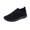 Women's Plus Size Flyknit Casual Running Shoes - Breathable Low-Top Sock Sneakers