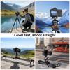 Leftfoto Tripod Leveler Base with /-5 Degree Precision Adjustment 3/8 Inch Screw Bubble Levels Aluminum Panoramic Leveling Head for Seestar S50