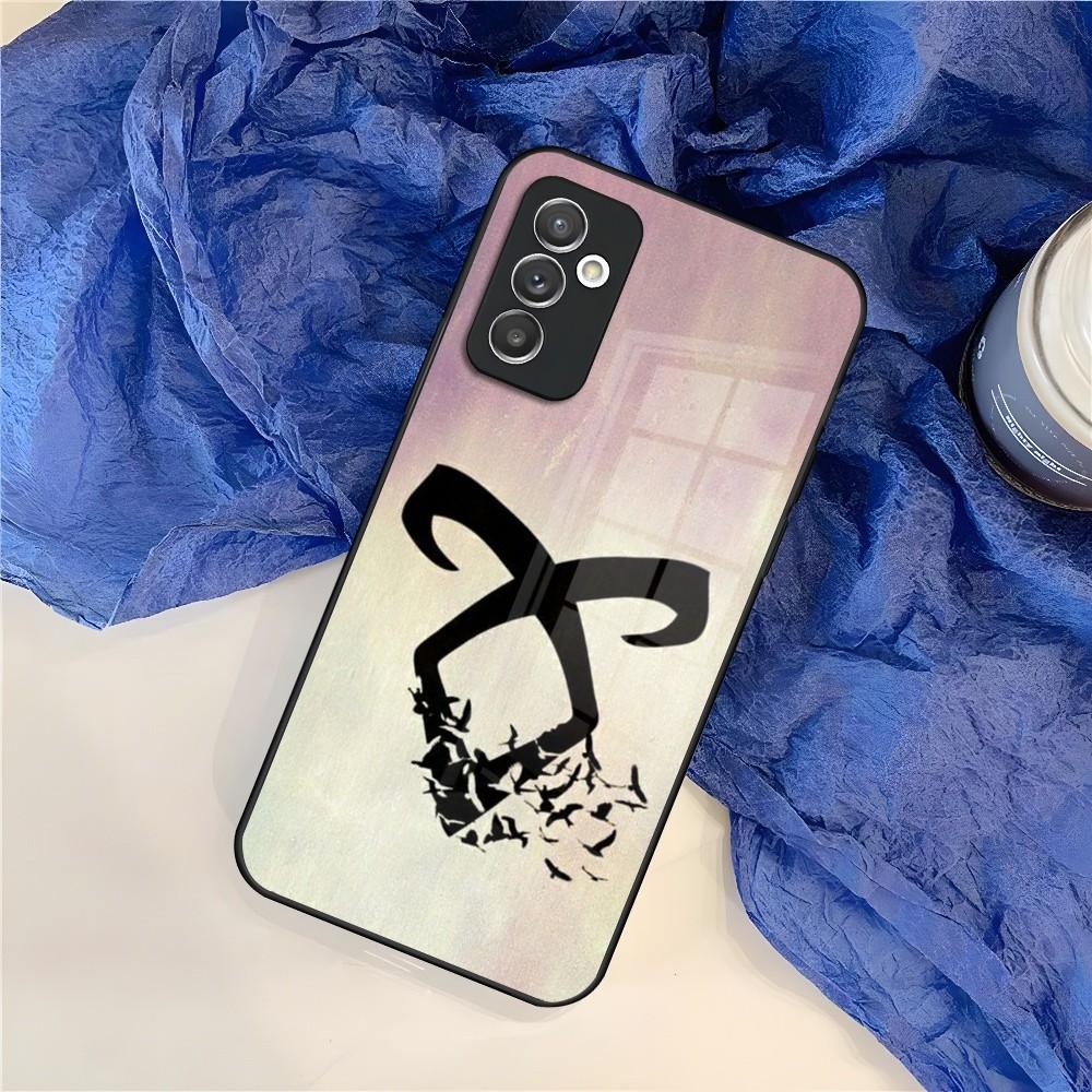 Shadow Hunter Rune Phone Case for Samsung Galaxy S24 S23 S22 S21 S20 A24 A34 A54 A53 Note20 M54 Fe Ultra Plus Glass