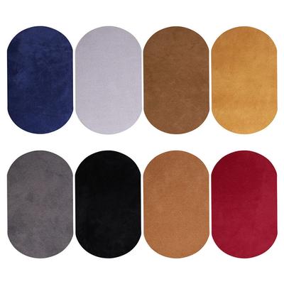 Patches para Costurar 5 Peças Patches de Reparo 8 Cores Oval Camurça Sintética Couro de Vaca Cotovelo Joelho Reparo para Suéter Artesanato Roupas Jeans
