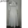 BITCED Summer Women's Fashionable Elegant Wide-Strap Halter Neck Backless Dress