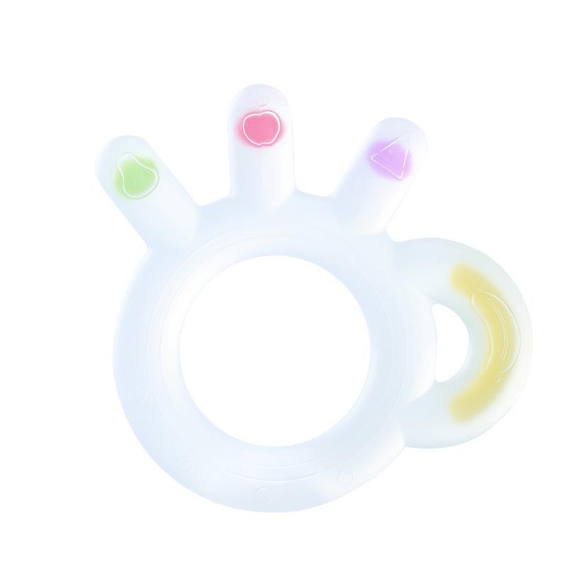 Dentiere in Silicone con Telecomando e Pulsante Touch Giocattolo da Mordere - Bastoncino Anti-Morso per la Dentizione dei Bambini