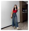Women's High-Waisted A-line Tencel Jeans - Summer Slimming Crop, Wide-Leg, Straight Fit for Petite & Pear Shapes
