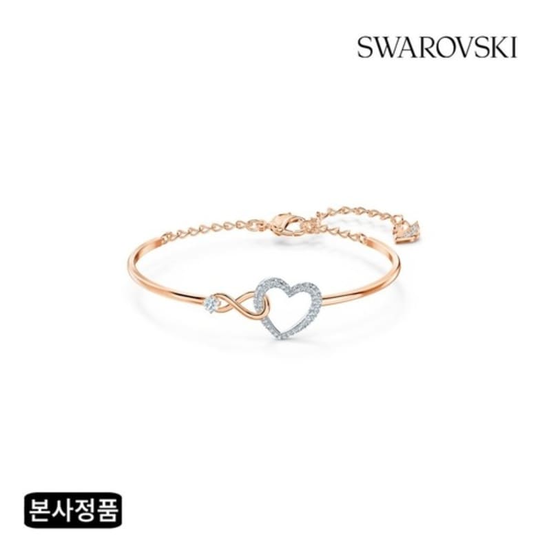 

SWAROVSKI [Authentic product from headquarters/Free shopping bag] Hyperbola Heart Bangle Bracelet M 5518869 Model Number-5518869_Bangle