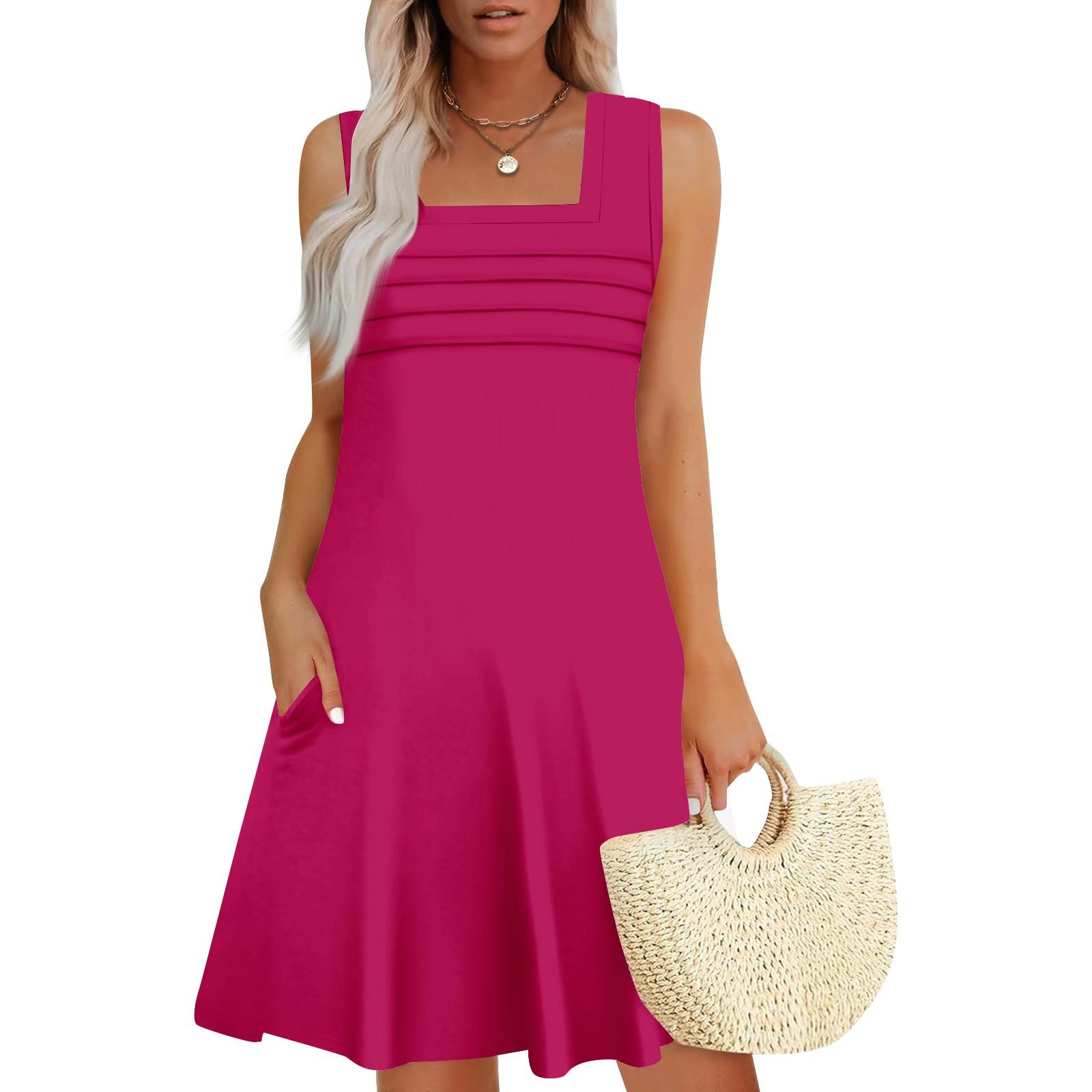 

Женские летние повседневные лепестковые узкие полосатые плиссированные однотонные платья XXXL