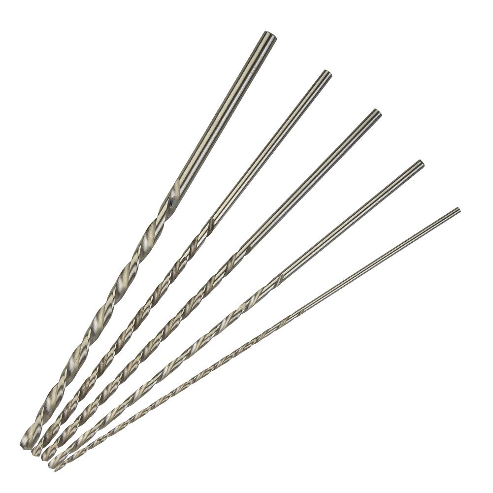 Replacement Drill Bit 5PCS 1 Set High Carbon Steel Extra Long Long Drill