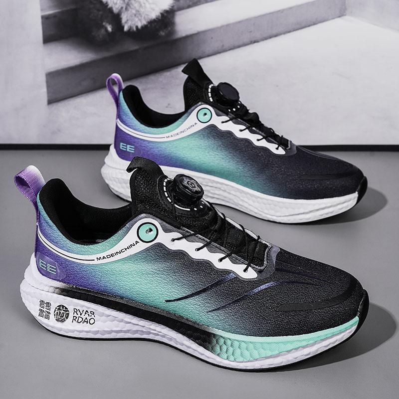 

Мужские кроссовки для бега, спортивные на открытом воздухе, сетчатые повседневные кроссовки со шнуровкой, бесплатная доставка 2025 г., новые модные теннисные туфли класса люкс для мужчин EU45