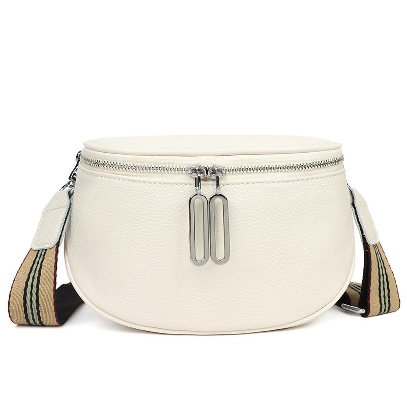 Leather women's bags autumn and winter new trendy fashion soft leather shoulder messenger bag first layer cowhide saddle bag