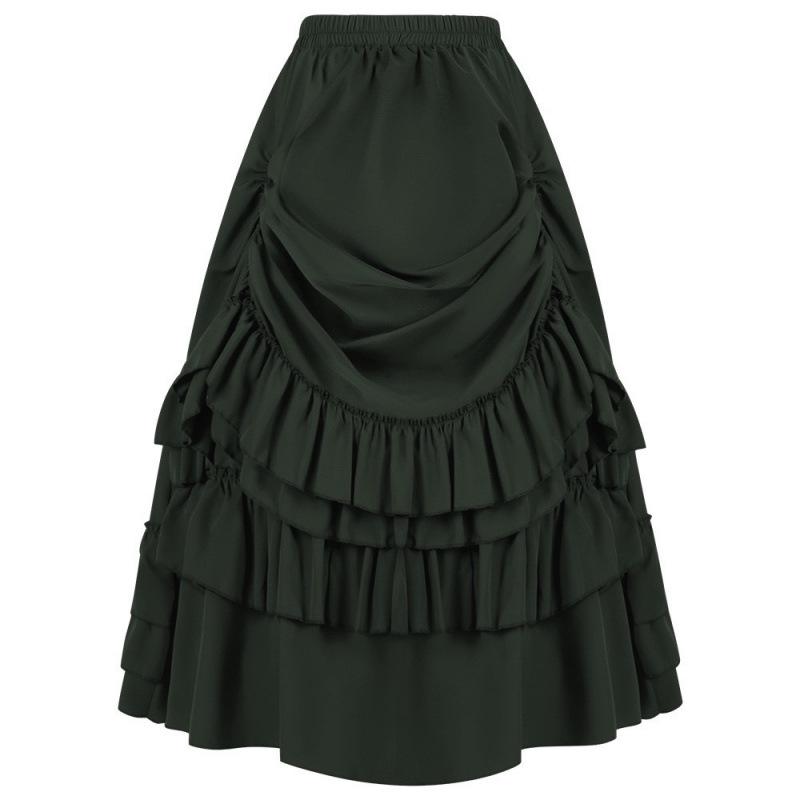 2025 Women's Retro Gothic Victorian Renaissance Performance Skirt
