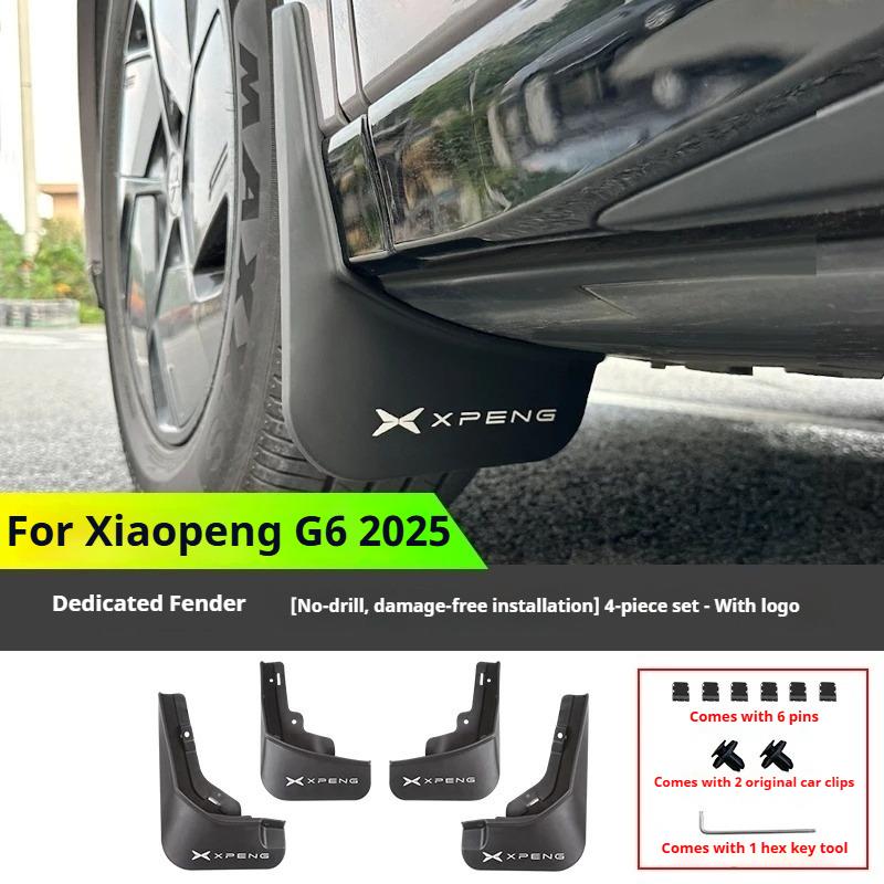 For Xpeng G6 2025 Car Mud Guards Non-Drilling Non-Destructive Installation Body Protection Mud Flaps