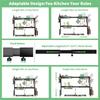 Telescopic Over-The-Sink Dish Drying Rack, No-Tool Installation Expandable Tableware Storage Rack for Kitchen Organization