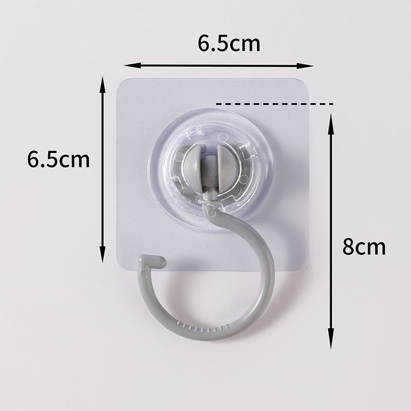 20/10 Pcs Self-Adhesive Wall Hanging Hook 360° Rotating No-Drilling Ceiling Household Hook
