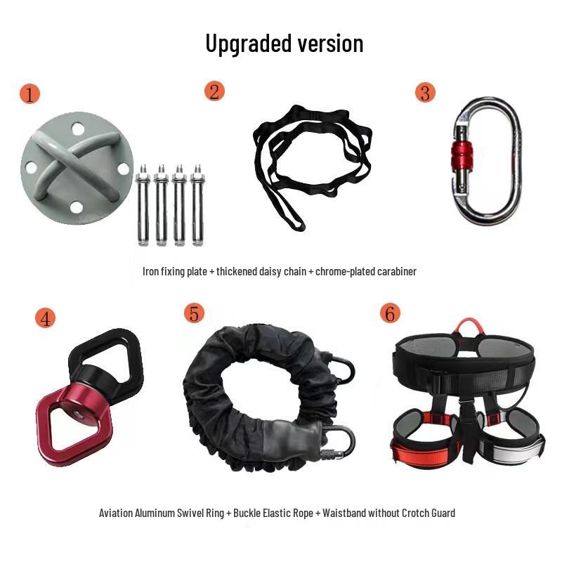 Junshi Aerial Yoga Bungee Resistance Band Set