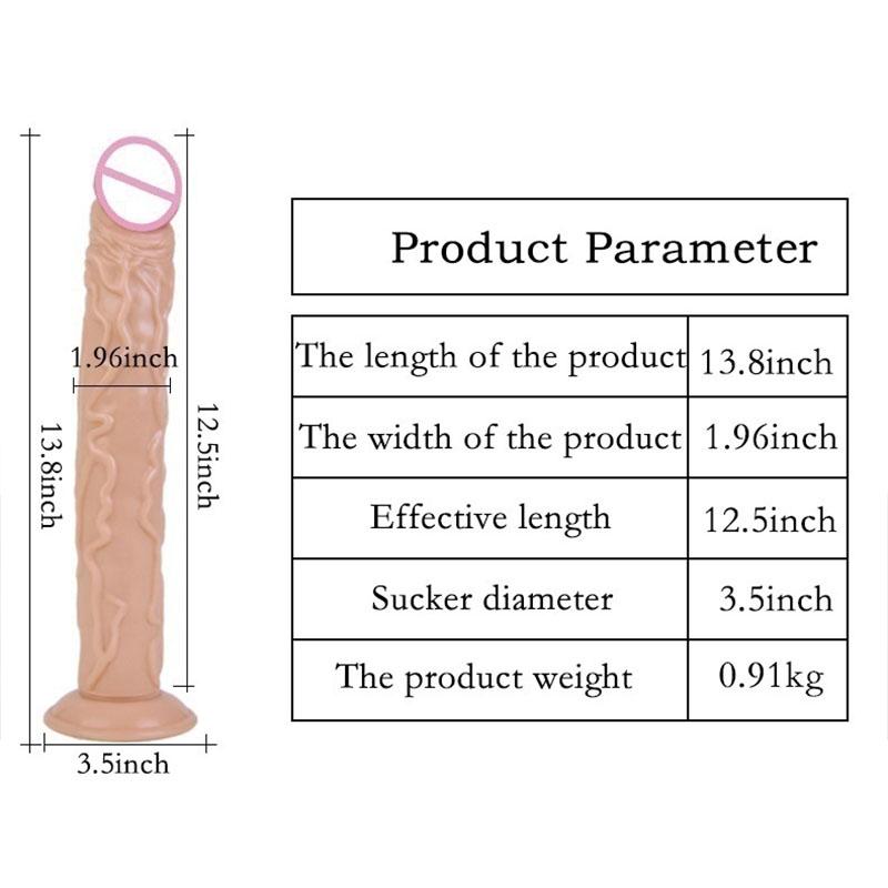 Dámské silikonové hračky extra dlouhé silikonové dildo masážní dildo přísavka masturbátor masážní vagína vodotěsná pro dospělé sex