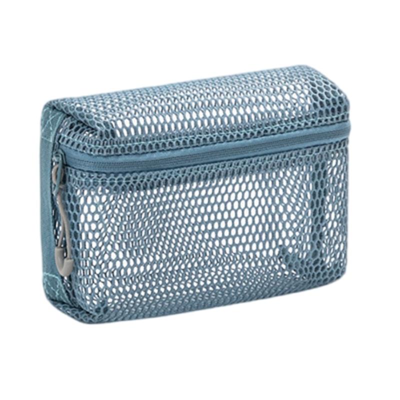 Portable Makeup Bag Travel Cosmetic Bag Mesh Wash Bag Toiletry Bag Clear Cosmetic Organisers Bag Lipstick Storage Pouch