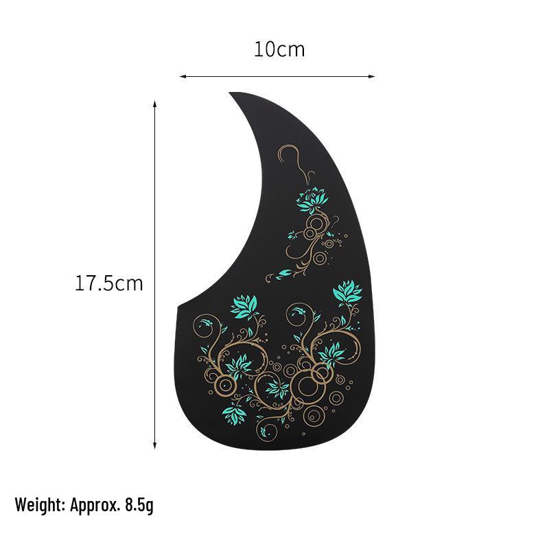 Gitaar slagplaat voor 38", 40", 41" – Gekleurde Onregelmatige Vorm, Geschilderd Stickerbord Accessoire