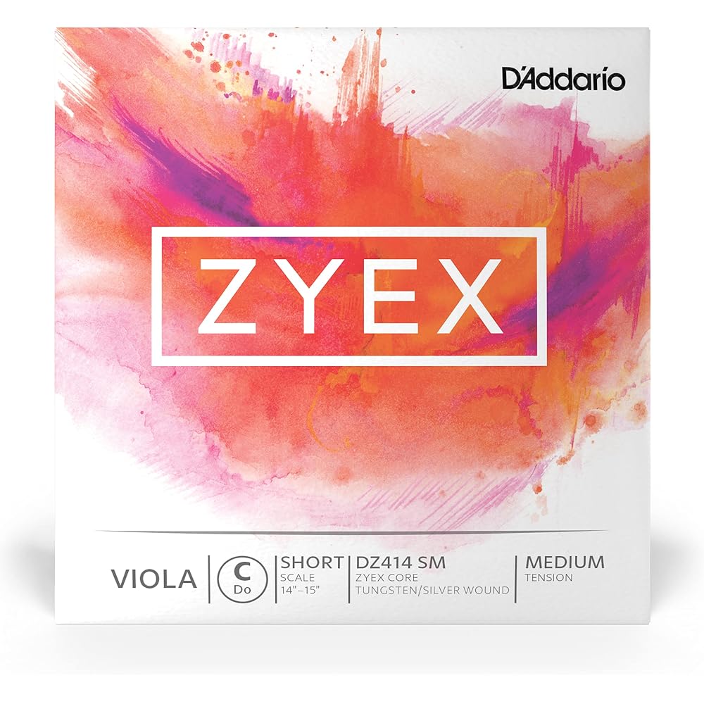 D Addario Zyex Viola C String Short Scale DZ414 SM Medium Tension 1 Piece String