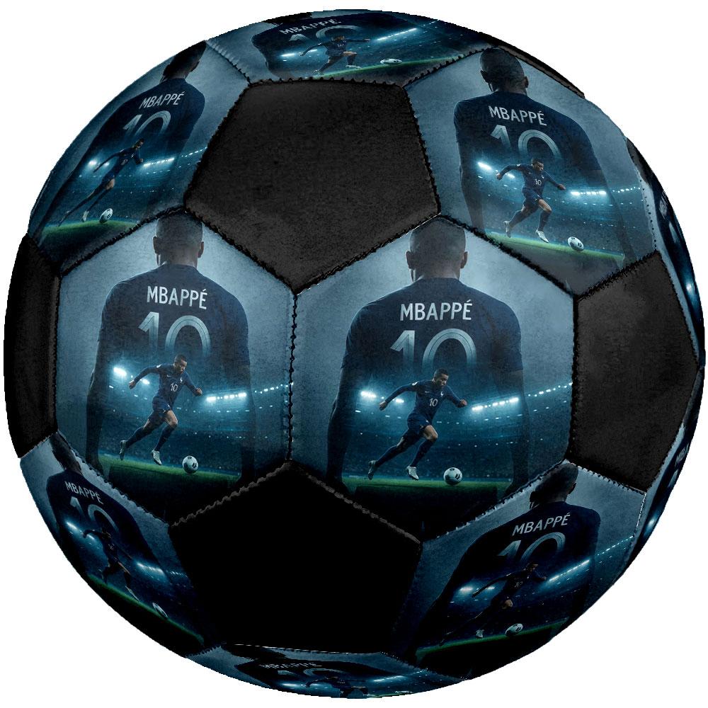 Mbappe10 Size 5 Soccer Ball, Machine-Stitched PVC, Durable & High Bounce, All Ages Fit, Fan Merchandise, Matches & Outdoor Use.