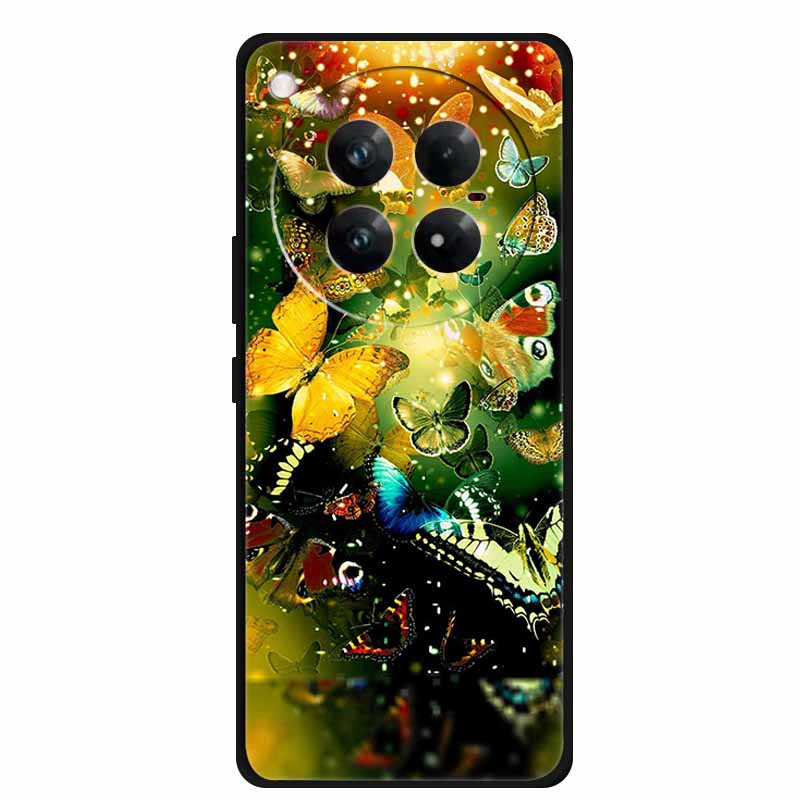 For Infinix Zero 40 5G Case Black Silicone TPU Painted Planet Cover Luxury Animal Case For Infinix Zero 40 4G Luxury FlowerFunda