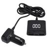 78W USB C Car Charger 5 Port PD30W Fast Charging Car Phone Charger with Dual Digital Voltage Display 4.9 Ft Extention