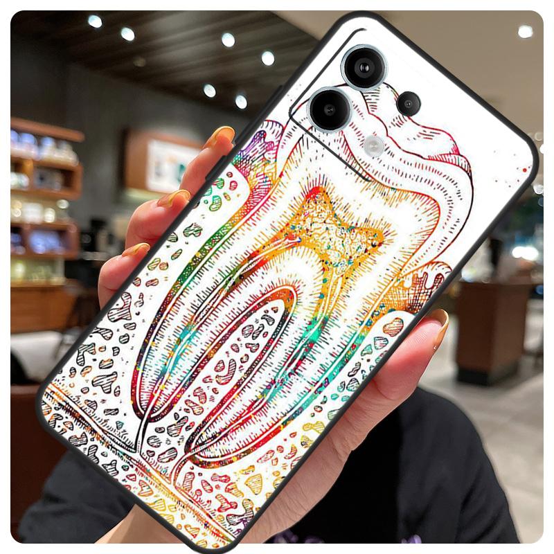 

dentist tooth pattern Case For Xiaomi Redmi Note 14 10 13 12 11 15 Pro Plus Cover For Redmi 15 15C 12C 13C 14C 10C Redmi 13 4G