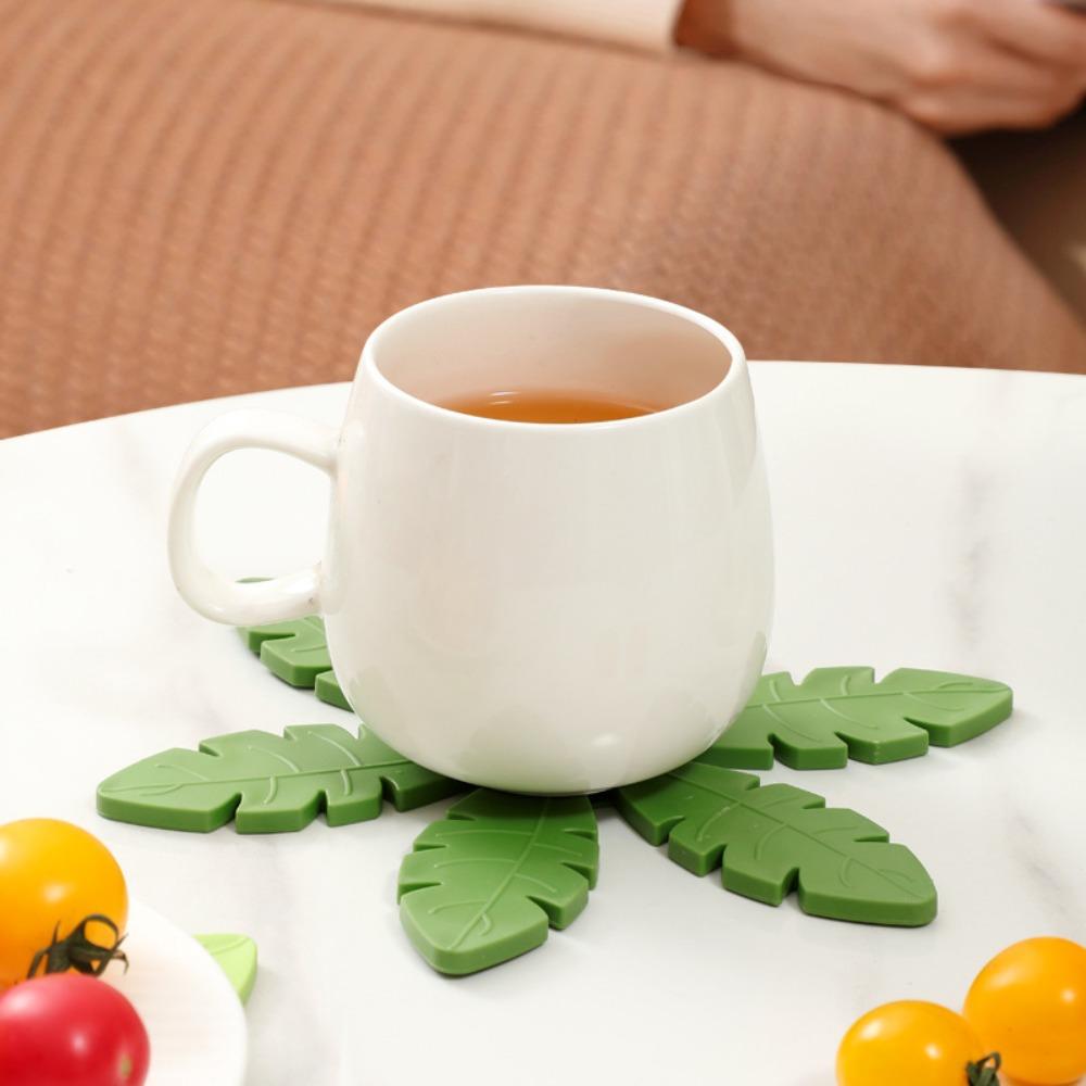 

1/4Pcs Heat-insulating Rubber Tree Trivet Table Decoration Insulation Mat for Home Kitchen Style 3-Random1pc