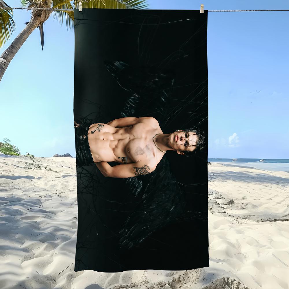 English Singer Y-YUNGBLUDS Idols Towel Beach Oversized Soft Ultra Absorbent Quick Drying Large Pool Travel Camping Bathroom