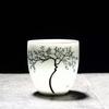 Porcelain Teacup – Hand-Painted Kung Fu Tea Cup for Puer & Green Tea