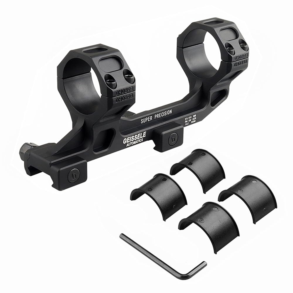 

ProWildGear GEISSELE Тип Ring Scope Mount Integrated Optical Sight Mount 20mm Rail Picatinny 30/ 25.4mm (1.54/Чорний) [Елемент]