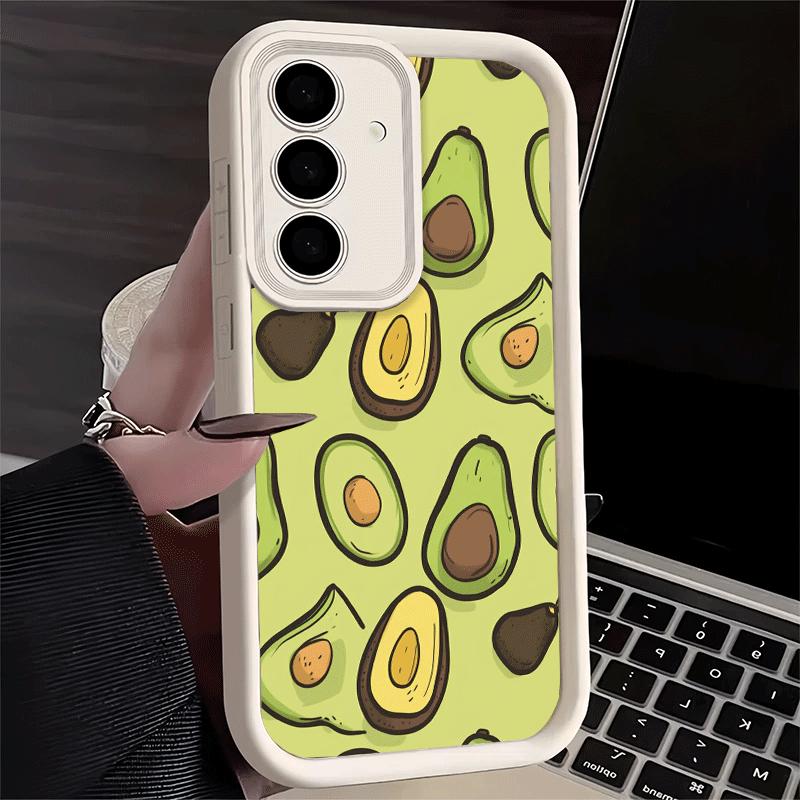 Phone Case for Samsung Galaxy A17 A16 A15 A14 A13 Cartoon Cute Avocado A56 A36 A26 A55 A35 A25 A54 A34 A24 A53 A33 A23 A07 A06