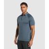 Gymshark Polo sin costuras Azul Titanio A1b1m Ucmq