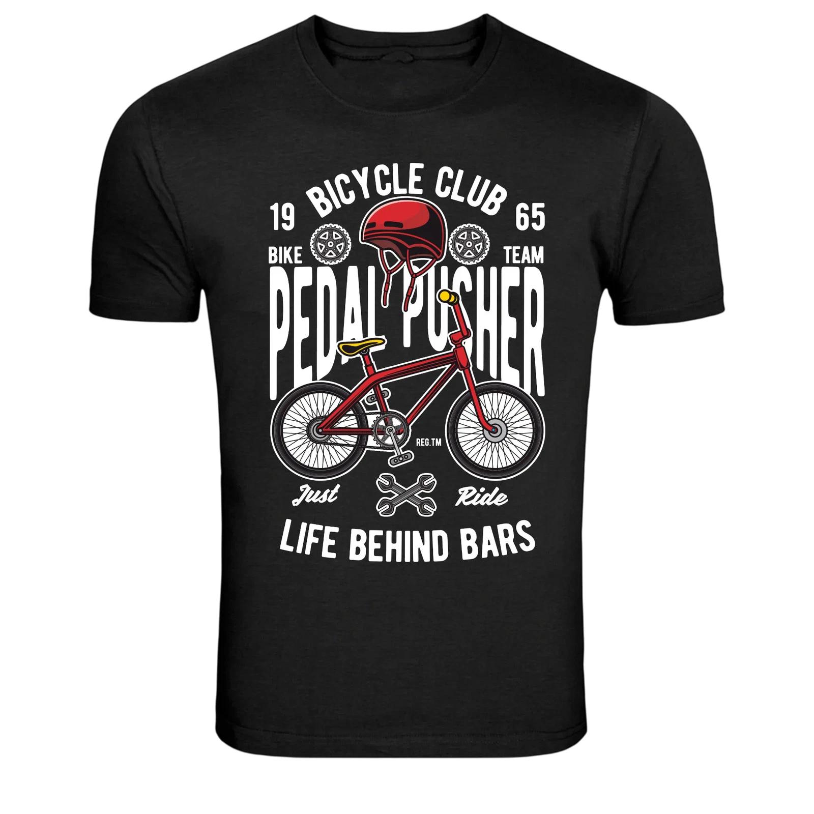 Bicycle Club Pedal Pusher Bike Life Behind Bars T-Shirt L