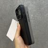 Titanium Gray Metal Lens Holder Carbon Fiber Phone Case for iPhone 15 14 13 Pro Max Full Shockproof Metal Button Hard Back Cover