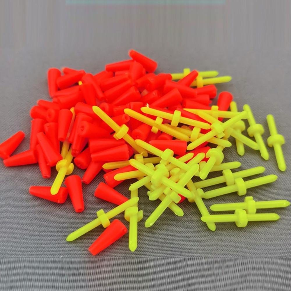 50Pcs Cara Stick Bobber Float Stoppers Anti Wind Bar Fishing Line Stopper  Rock Sea Fishing