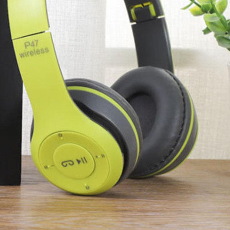 

Bluetooth-гарнитура Складная Тяжелый бас Эргономичные Беспроводные Спортивные Наушники для Студентов Взрослых Дом Офис Школа Зеленый