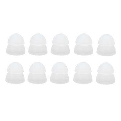 10pcs Hearing Aid Domes Soft Silicone 8mm Double Layer Closed Type Washable Anti Static Ear