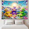 Tele-tubbies Celebration Tapestry Hanging for Bedroom,Livingroom, Playroom,Decor Art Room Wall Tapestry Holiday and Birthday Gifts