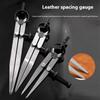 Large Size Metal Adjustable Compass Divider Drawing Tool DIY Leather Spacing Gauge Radius Measurement Tool