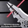 Ergonomic Handle Electrical Tool with None Contact Voltage Detection Wire Stripping and Cutting Capabilities Ergonomic Handle