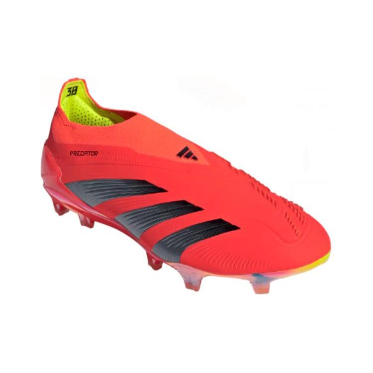 New Adidas Predator Elite Laceless Fg Solar Red Core Black Team Solar Yellow IF8885