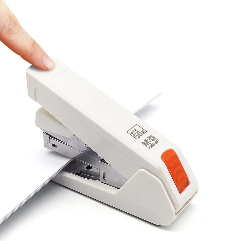 Portable 50/70 Sheets Effortless Staplers Paper Book Binding Stapling Machine School Office Supplies Stationery Accessories