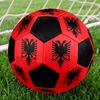 1ks Fotbalový míč Albánské republiky Velikost 5 Halový fotbalový míč Módní Barevný Hra na zahradě - Skvělé pro fanoušky sportu Dárek HE48