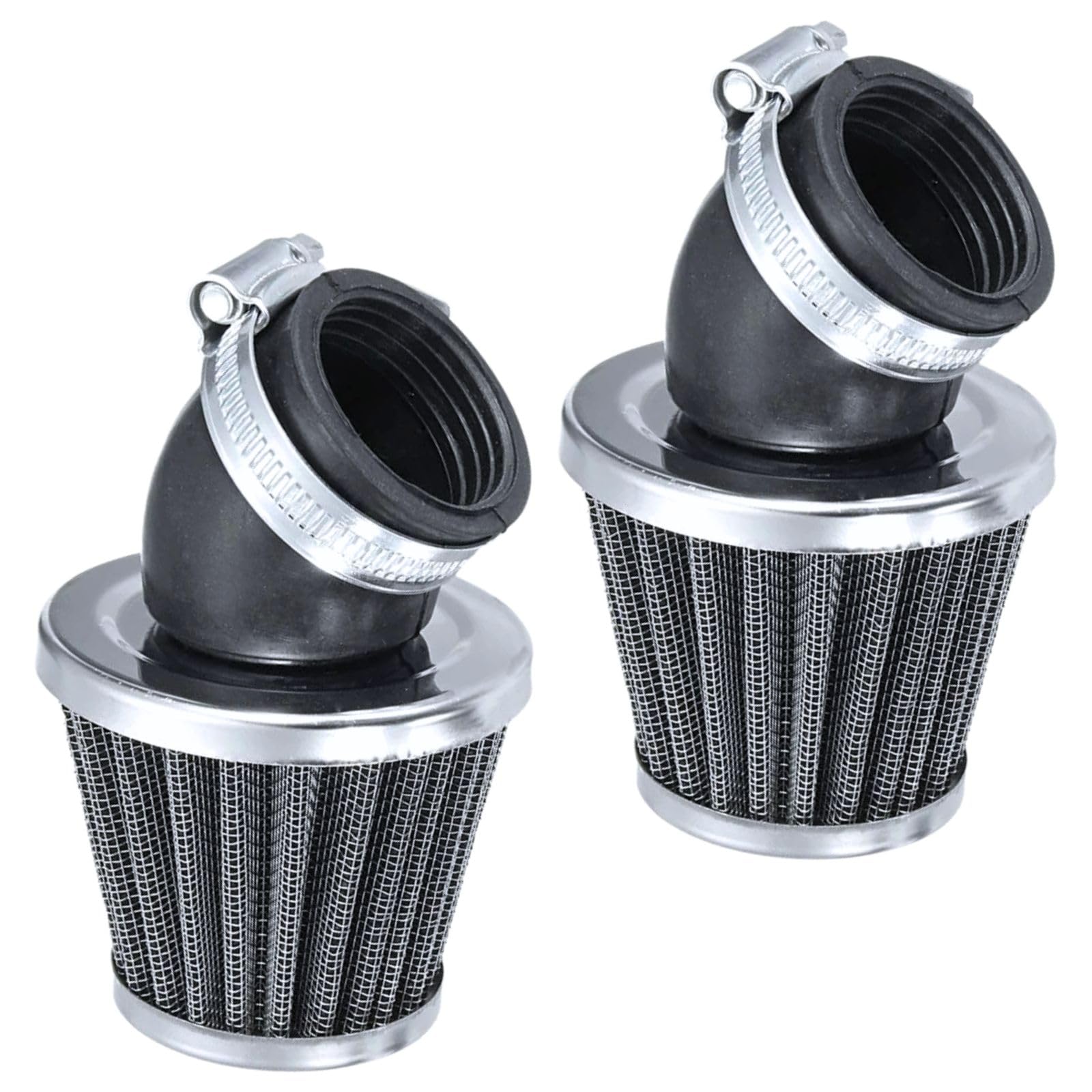 

CHASO Power Filter Air Filter Motorcycle Scooter Moped Universal Stainless Steel Mesh Air Curved 35mm 2pcs φ35mm / 2 pieces