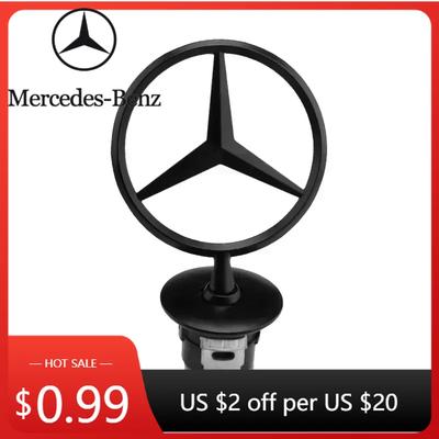 Car Sticker AMG W220 2025 Hot 1pc 44mm Mercedes Benz Engine Hood Logo for Mercedes Benz E S W202 W203 W204 W208 W210 W220 W221