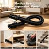 Flexible Vacuum Hose Assembly Black Replacement Hose for UV850 UV900 UV950 Home Cleaning Reach, Corrugated End Piece Part for Furniture Sides and